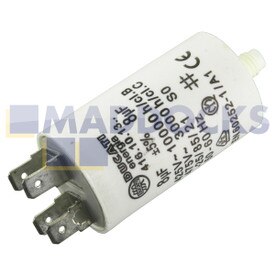 Echte originele Indesit-condensator (8uF / 8MFD, 450VAC)