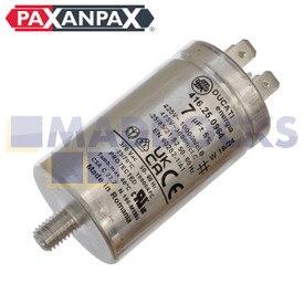 Universal Metal Shell 4-Tag & Stud Capacitor (7uF / 7MFD, 35mm x 60mm, pu=125)