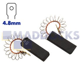 Originele hoogwaardige composietkoolborstels voor meerdere modellen Bosch, Neff, Siemens (36 mm x 12 mm x 5 mm, pakket van 2)