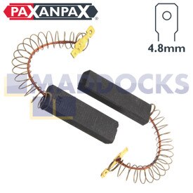 Compatibel met Bosch 3TS, CM, CWF, WAE, WAQ, WM, WXP-serie koolborstel voor wasmachinemotor (43 mm x 13 mm x 5 mm, set van 2)