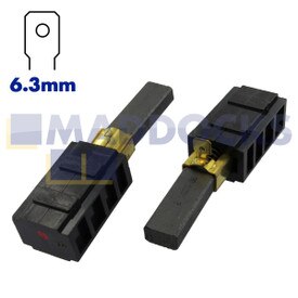 Origineel door Ametek Lamb geproduceerde koolostofborstels voor 7,2" 220-240V motors, voor 28-Bar, 1,125" collectors (833415-55, 28mm x 10mm x 6,5mm, pakket van 2)