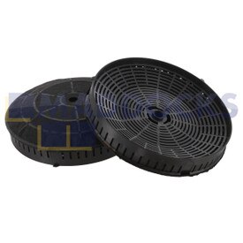 Compatibel met Elica 'V400'-type afzuigkap koolstof houtskoolfilters (pak van 2)