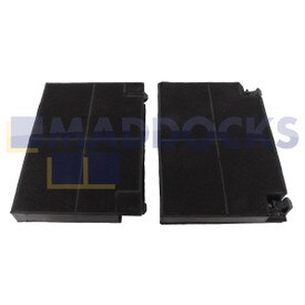 Compatibel Faber EFF70 koolstoffilter (195 mm x 140 mm x 20 mm, pakket van 2)