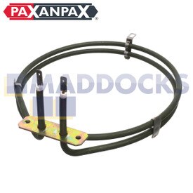 Compatibel ventilatie-ovenelement met langer uiteinde voor Algor, Bauknecht, Firenzi, Ignis, Ikea, Prima, Ram Next Dimension, Whirlpool AKL, AKP, AKZ, G2 (2000 W)