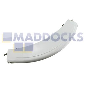 Originele witte plastic deurhendel voor Bosch WAE, WFC, WFL, WFO, WFR, WFX, WFL, WLF, WLX; Siemens WIQ1633, WXD1260, WXLM112