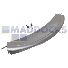 Compatibele zilveren plastic wasmachinedeurhendel voor BSH Bosch WAE Maxx 7 VarioPerfect, WM14E iQ300 varioPerfect