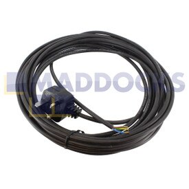 Universele zwarte kabel en 13A-pluginrichting (3 pinnen x 1,0 mm, 10 m)