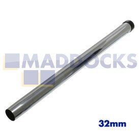 Universele verchroomde roestvrij stalen verlengbuis met zwarte plastic schuif voor soepele plaatsing voor Numatic (500 mm x 32 mm)