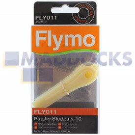 Originele plastic Flymo-bladen (pakket van 10) (FLY011)