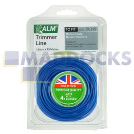 Compatibel met ronde trimmerlijn van meerdere merken (15 m x 1,5 mm) (SL215)