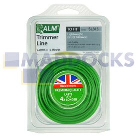 Compatibel met ronde trimmerlijn van meerdere merken (15 m x 2,0 mm) (SL315)