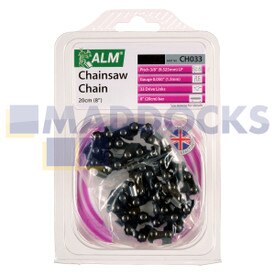 Universele Multi-Model Fitting 'CH033' 20cm, 8", 33 Drive Link Type Chainsaw Chain Blade (3/8" Pitch, 0.050" Gauge)