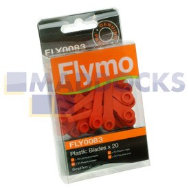 Echte originele Flymo 'FLY083' SimpliTrim Li draadloze grastrimmer serie plastic messen (pak van 20)