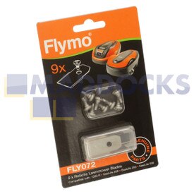 Echte originele Flymo 'FLY072' EasiLife, 1200R-serie robotmaaiermessen (pak van 9)