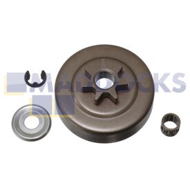 Compatibel voor Stihl MS170, MS180, MS230, MS250, MS241C, MS231, MS231C, MS251, MS251C Serie Kettingzaag Koppeling Trommel Wasmachine Tandwiel met 0.325'' 7T Pitch E-Clip Kit