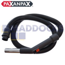 Compatibele plastic slanginrichting met 4 pinnen met stalen bocht en oranje luchtklep voor Vax 21, 23, 2000, 4000, 5000, 6000