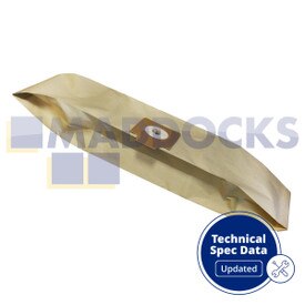Compatibel met VB210T Electrolux UZ872, Panther UZ930S, Apollo UZ932, Neptune UZ934, Terrier UZ934X, UZ940S2-serie; Viking V925; Karcher 201 / TE; Cleanfix S05; Nilfisk Cubic-serie papieren zakken (pak van 10)