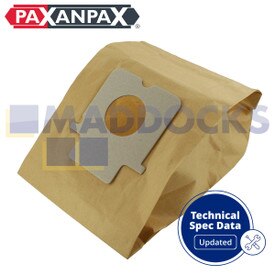 Compatibele papieren stofzakken VB450 voor Panasonic 71/852 Cylinders (pakket van 5)