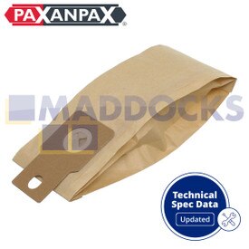 Compatibele papieren stofzakken VB453 voor Panasonic MC-E40 Upright (pakket van 5)