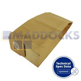 Compatibel met VB821T Karcher CV30, CV38, CV48-serie papieren zakken (pak van 10)