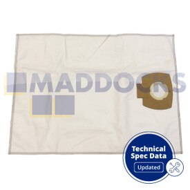 Compatibele filterzakken VB826 voor Nilfisk Alto Aero (pakket van 4 + 1 fleecefilter nat)