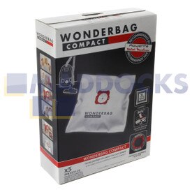 Originele SMS-stofzuigerzakken van microvezel Wonderbag Compact Type 3L (pakket van 5)