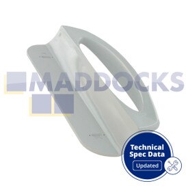 Compatibele witte plastic deurhendel v oor meerdere modellen koelkasten van AEG, Brandt, Electrolux, Frigidaire, Tricity Bendix, Zanker, Zanussi