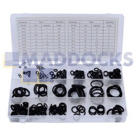 Origineel pakket met verschillende O-ringpakkingen van Rolson Tools (225 stuks)