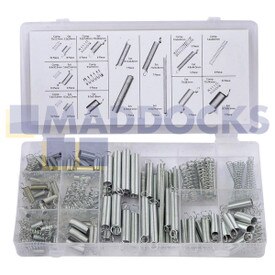 Origineel pakket met verschillende veren van Rolson Tools (150 stuks)