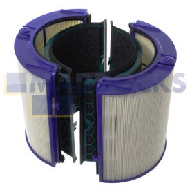 Compatibel voor Dyson HP04 Pure Hot+Cool zuiverende verwarming en ventilator, TP04 Pure Cool Tower-ventilator, DP04 Pure Cool Desk Type luchtzuiveringsinstallatie Glas HEPA & actieve koolfilter
