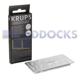 Echte, originele Krups XS3000 Espresseria Automatic-serie reinigingstabletten (pak van 10)