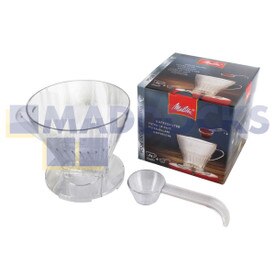 Echte originele Melitta 1X4 maat giet over premium heldere filterkegel
