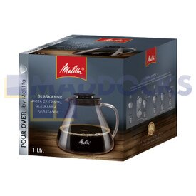 Echte originele Melitta giet over serie glazen kan (1L)