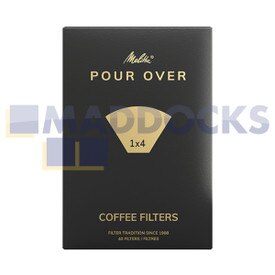 Echte originele Melitta giet over 1x4 type koffiefilterpapier (pak van 40)