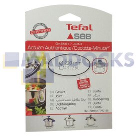 Echte Originele SEB Tefal Cocotte-Minute, Actua, Authentique Inox 220mm 4.5L, 6L Serie Snelkookpan Pakking Seal