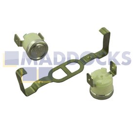 Compatibele thermostaatbeveiligingsschakelaar voor condensatiedrogers voor Bauknecht TRK, TRKK; Proline TDC75; Whirlpool AWZ, HDD (B35)