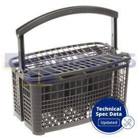 Originele universele grijze BSH-bestekmand (240 mm x 135 mm x 125 mm)