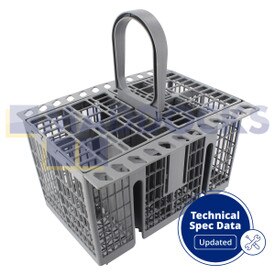 Originele grijze bestekmand voor Indesit, Hotpoint FDF, FDL, LBF, LKF, LFT, LFSA