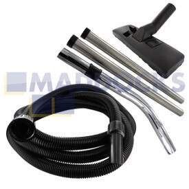 Compatibel met Numatic 32 mm 'Tub to Floor'-set met 2,5 m slang en 69-NM-01-type bodem hulpstuk mondstuk met verlengde nekelleboog