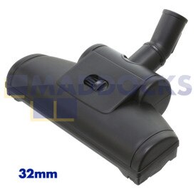Universele zwart plastic turboborstel met draaiende borstel (32 mm x 275 mm)