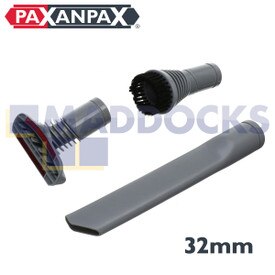 Compatibel accessoirepakket voor Dyson DC14 met grijze trapzuigmond, ronde stofborstel en kierenzuiger (32 mm)