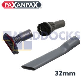 Compatibel accessoirepakket voor Dyson DC14 met stalen trapzuigmond, ronde stofborstel en kierenzuiger (32 mm)