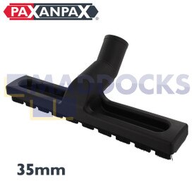Universele zuigmond voor het reinigen van harde en parketvloeren met nylon borstels en plastic wieltjes van (35 mm x 300 mm)