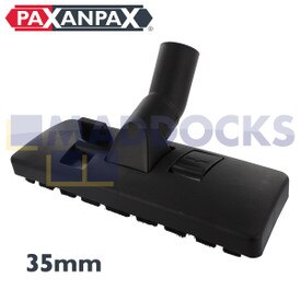 Universele zwart plastic zuigmond met dubbel pedaal voor zware toepassingen (35 mm x 270 mm)