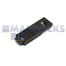 Genuine Original Hettich Universal Linear Mounting Plate With Oblong Hole Height Adjustment (Obsidian Black, Hole Line 20mm x 32mm, For Screwing On, Distance 0.5mm)
