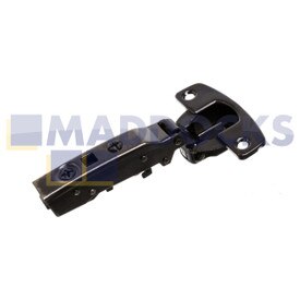 Genuine Original Hettich Universal Sensys 110° Hinge Without Self Closing Feature (Sensys 8675, Obsidian Black, Overlay, Opening Angle 110°, Th- Drilling Pattern 52mm x 5.5mm, For Screwing On (-))