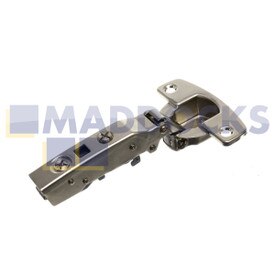 Genuine Original Hettich Universal Sensys 110° Hinge Without Self Closing Feature (Sensys 8675, Nickel Plated, Overlay, Opening Angle 110°, Th- Drilling Pattern 52mm x 5.5mm, For Screwing On (-))